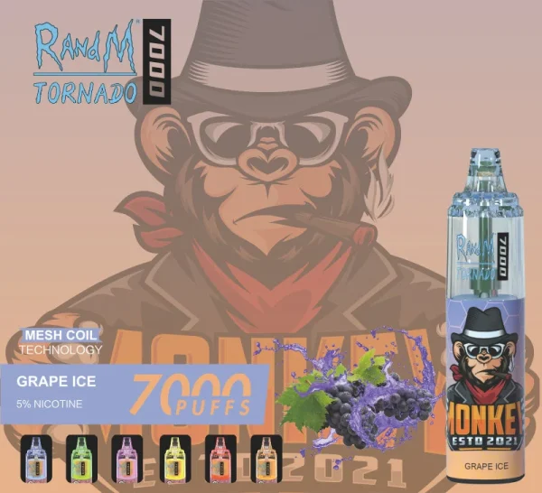 Randm Tornado 7000 Puffs Disposable Vape| Grape IceRANDMTORNADO7000 8