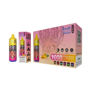 RandM Tornado 9000 Intense Flavors Vaping | Peach Mango PineappleRandM Tornado 9000 Puffs 9