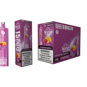 Bang XXL NT15000 נפיחות ארוכות טווח מנגו תות חד פעמי 10