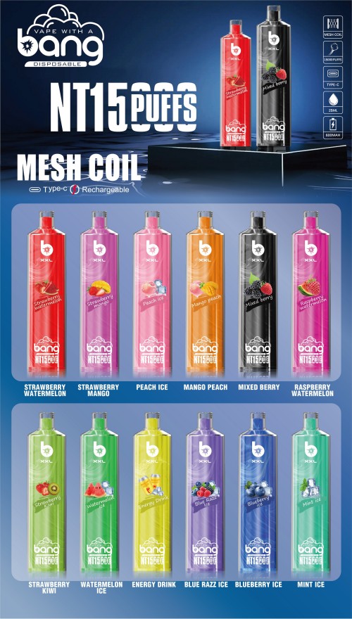 BANG XXL NT15000 PUFFS Long-Lasting Disposable Blueberry Ice7